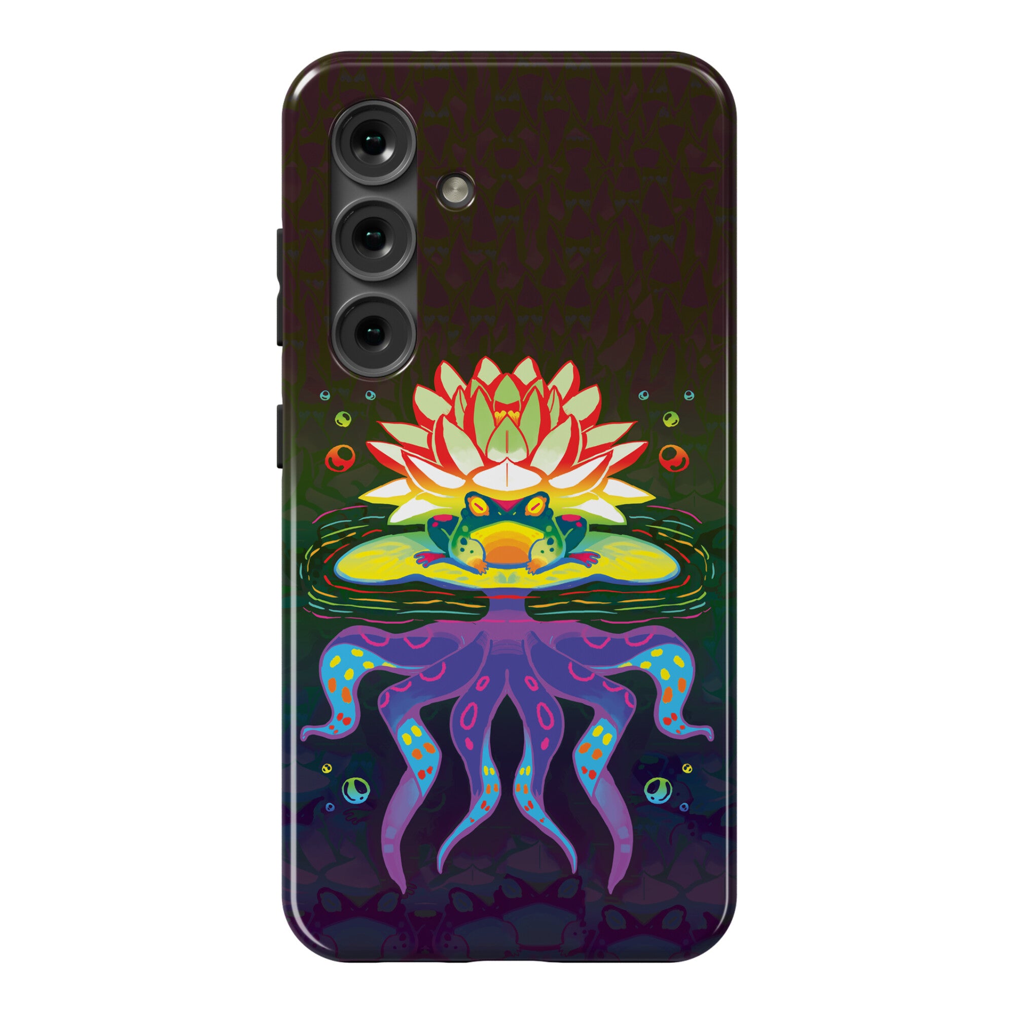 Psychedelic Lily Frog Phone Case